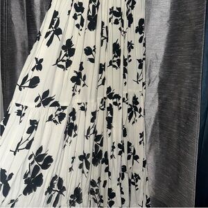 Black and White Floral Dress